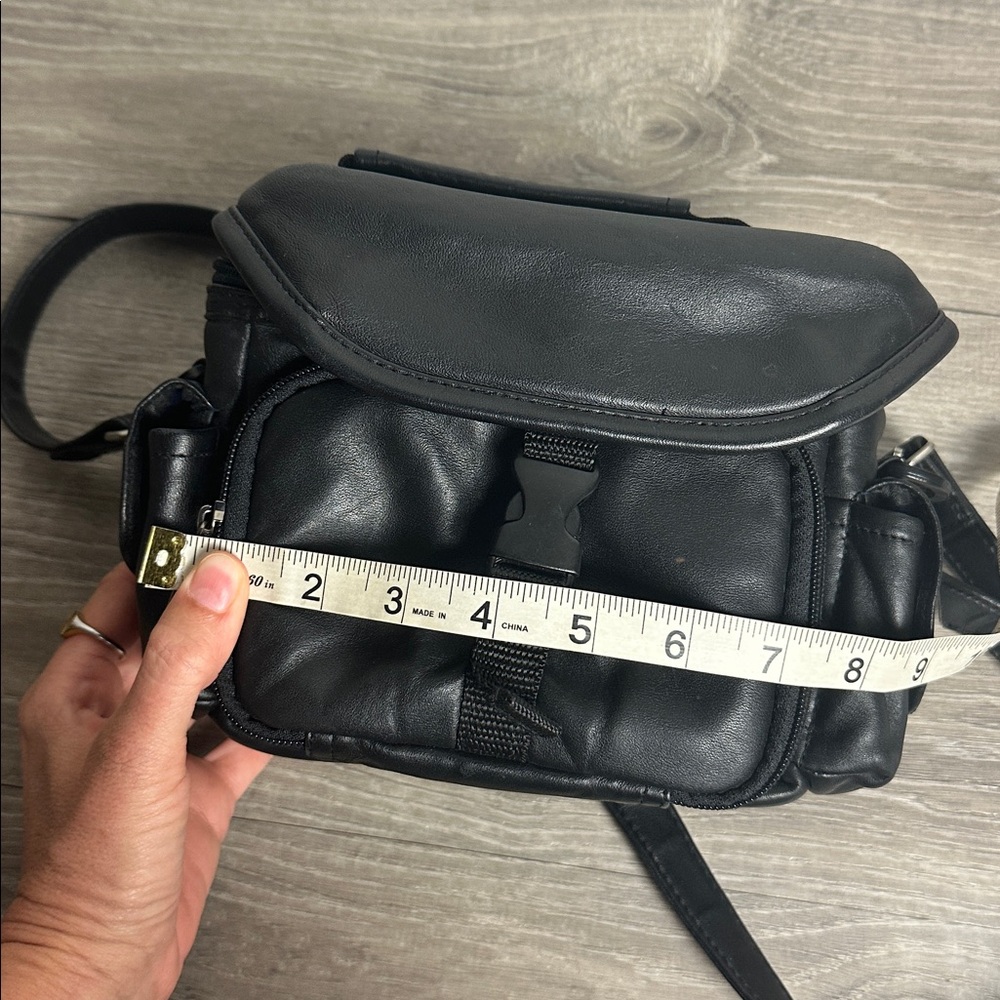 Leather Crossbody Camera Bag - Picture 6 of 8